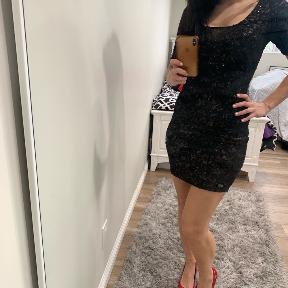 Black and gold dress - Picture 1 of 5